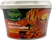 Bibigo Udon noodles Tteokbokki chilli 187g x 6packs-image
