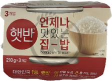 CJ Microwavable Cooked Rice (210g x 3) 12 packs-image